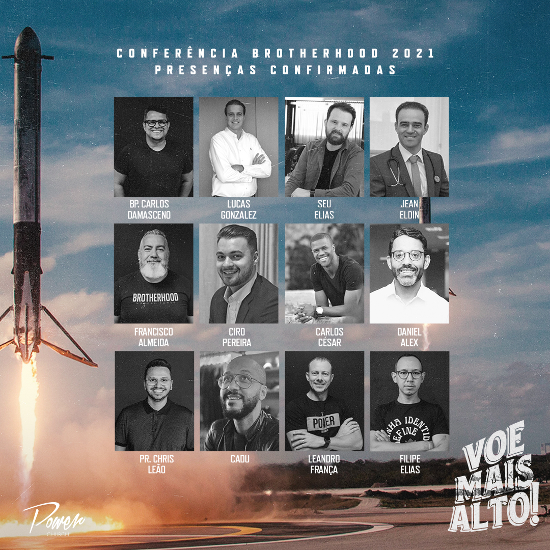 Conferência Brotherhood tem programação especial para homens na Power Church, neste sábado (14/8)